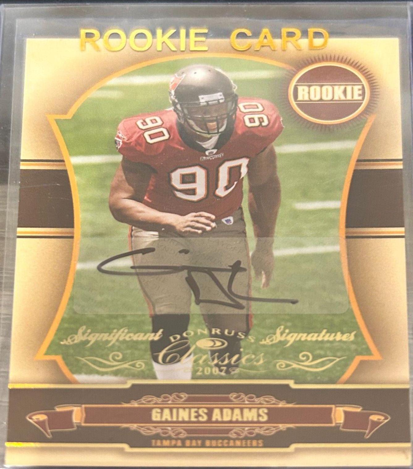 Gaines Adams [Significant Signatures Gold] #198