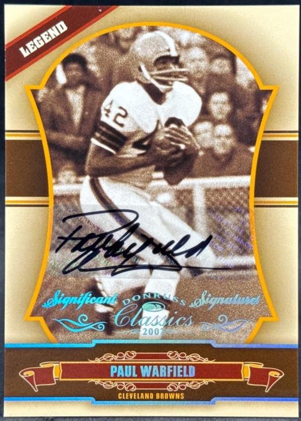 Paul Warfield [Significant Signatures Platinum] #139