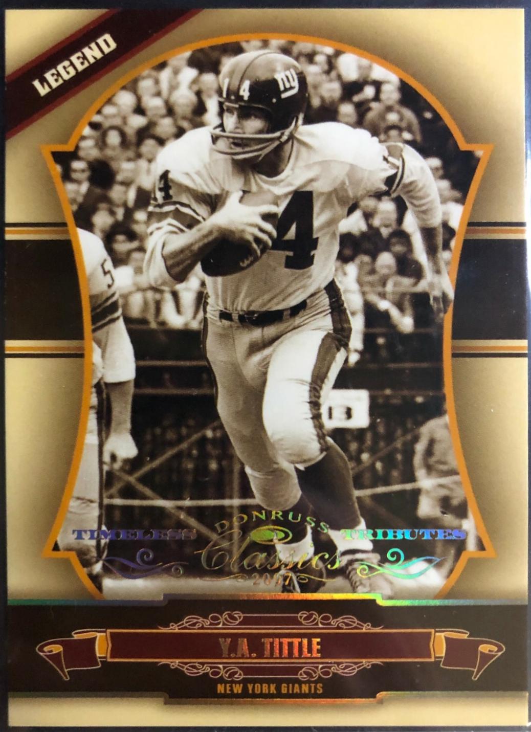 Y.A. Tittle [Timeless Tributes Gold] #149