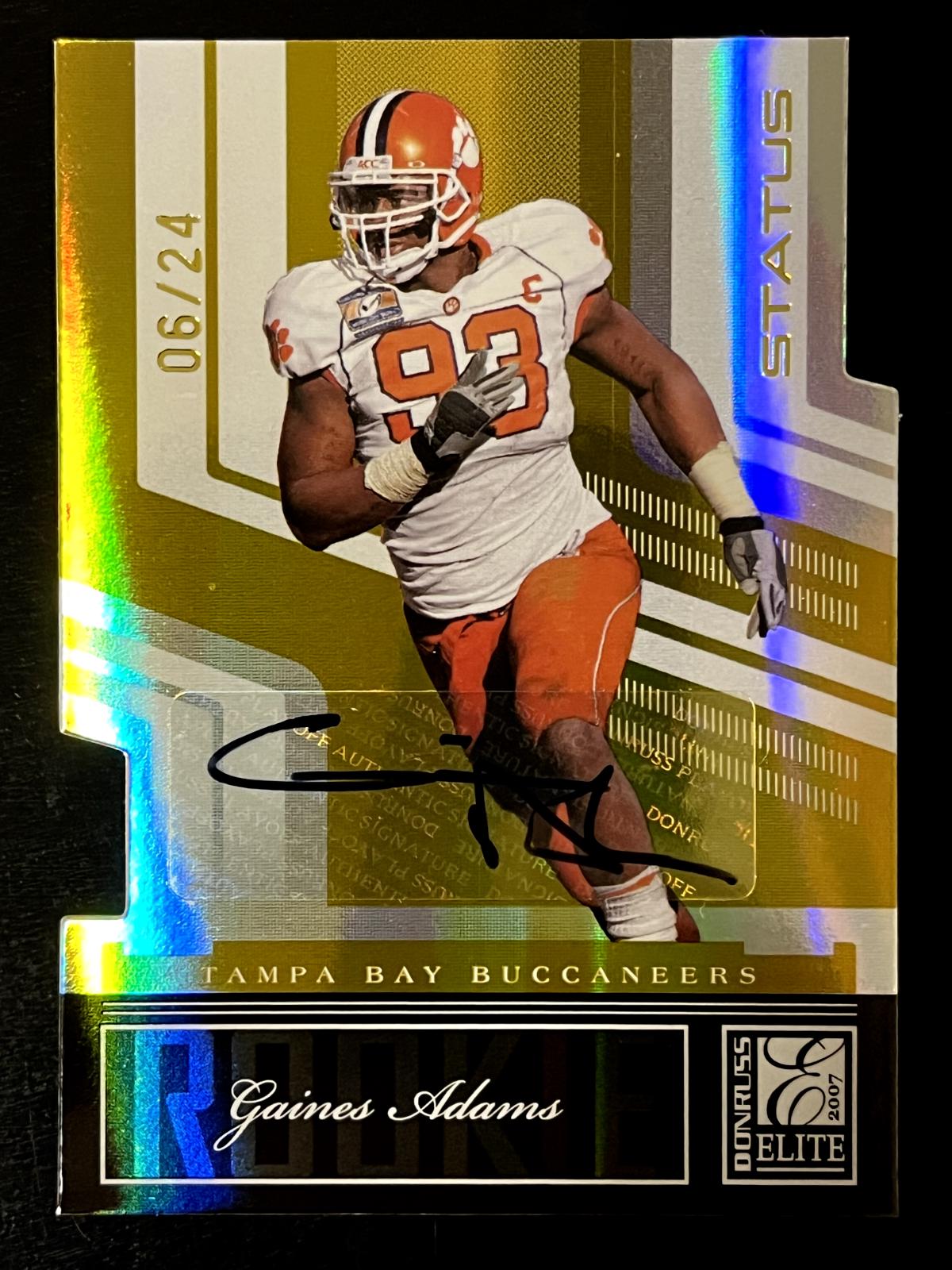 Gaines Adams [Status Gold Autograph] #139