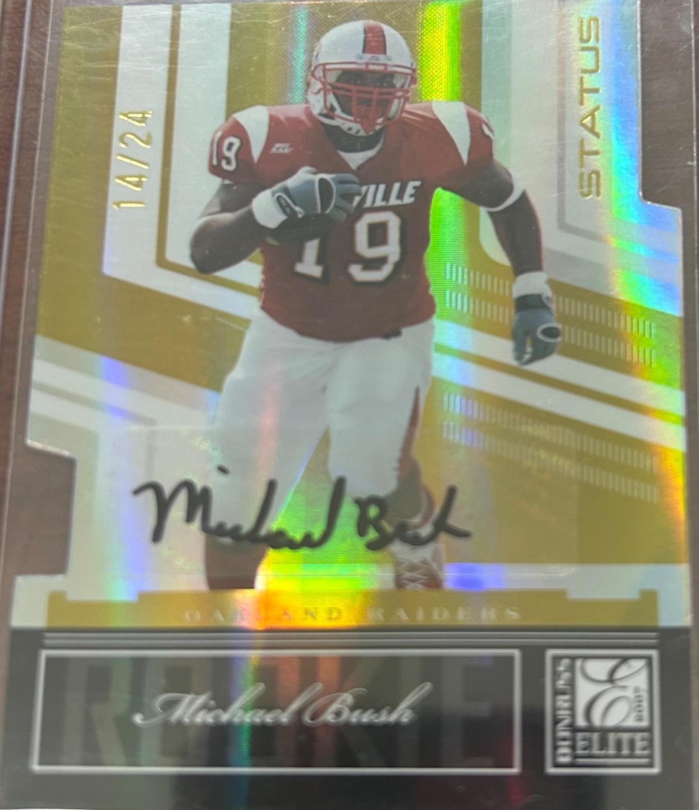 Michael Bush [Status Gold Autograph] #174