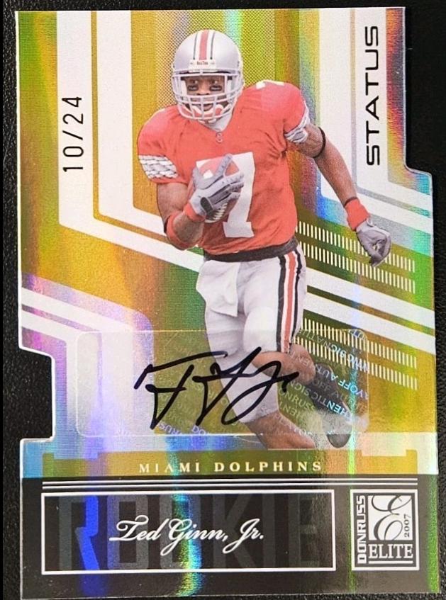 Ted Ginn Jr. [Status Gold Autograph] #192