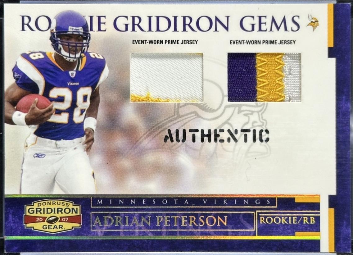 Adrian Peterson [Rookie Jersey Combos Prime] #216