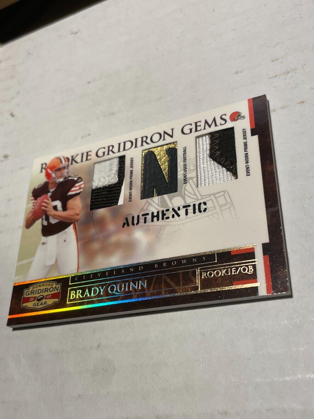 Brady Quinn [Rookie Jersey Prime] #225