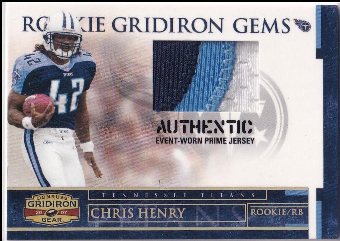 Chris Henry [Rookie Jersey Prime] #210