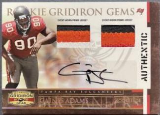 Gaines Adams [Rookie Jersey Prime Autograph] #226