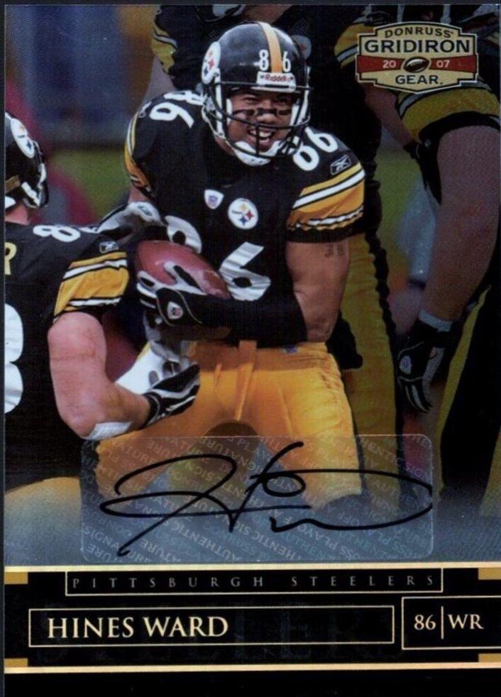 Hines Ward [Autograph Gold Holofoil] #75
