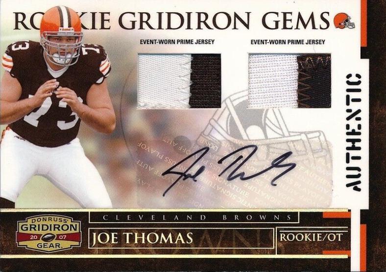 Joe Thomas [Rookie Jersey Prime Autograph] #203