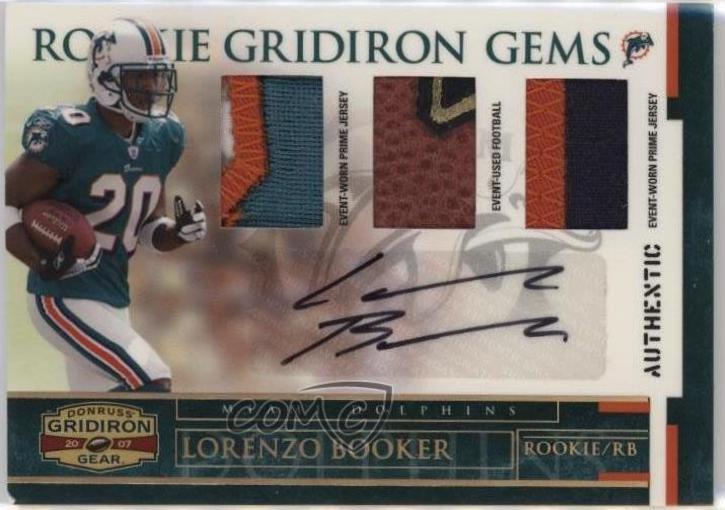 Lorenzo Booker [Rookie Jersey Prime Autograph] #232