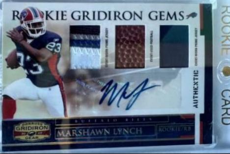 Marshawn Lynch [Rookie Jersey Prime Autograph] #201