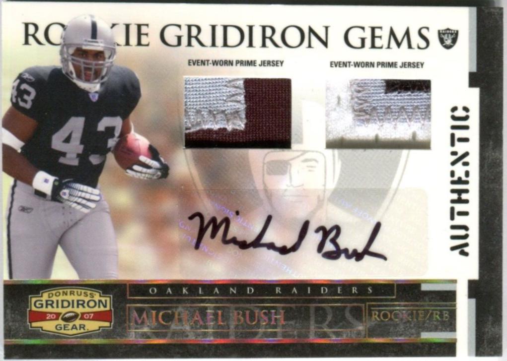 Michael Bush [Rookie Jersey Prime Autograph] #221