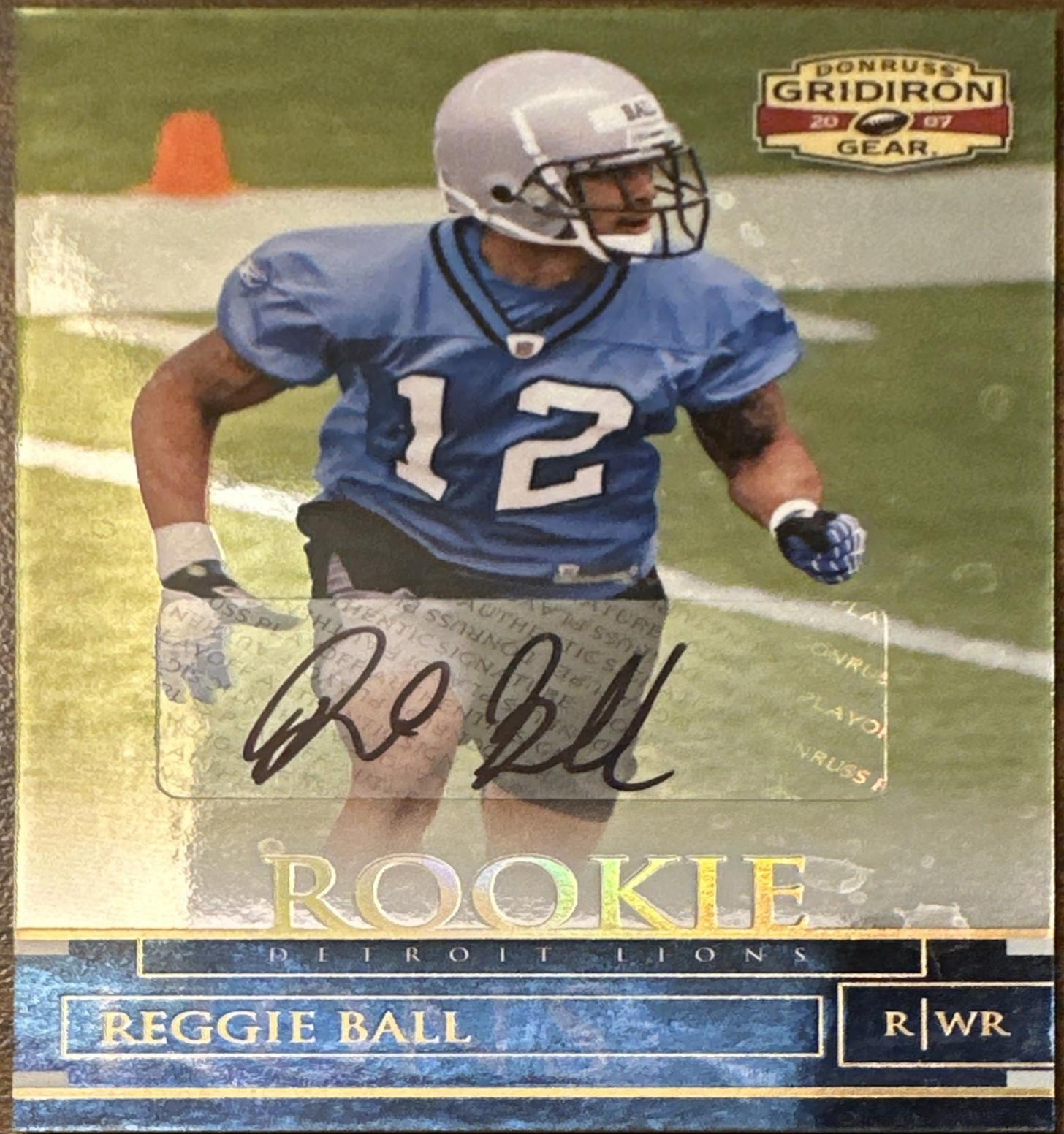 Reggie Ball [Autograph Gold Holofoil] #176