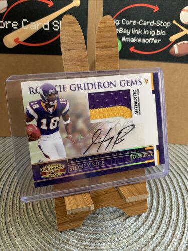 Sidney Rice [Rookie Jersey Prime Autograph] #209