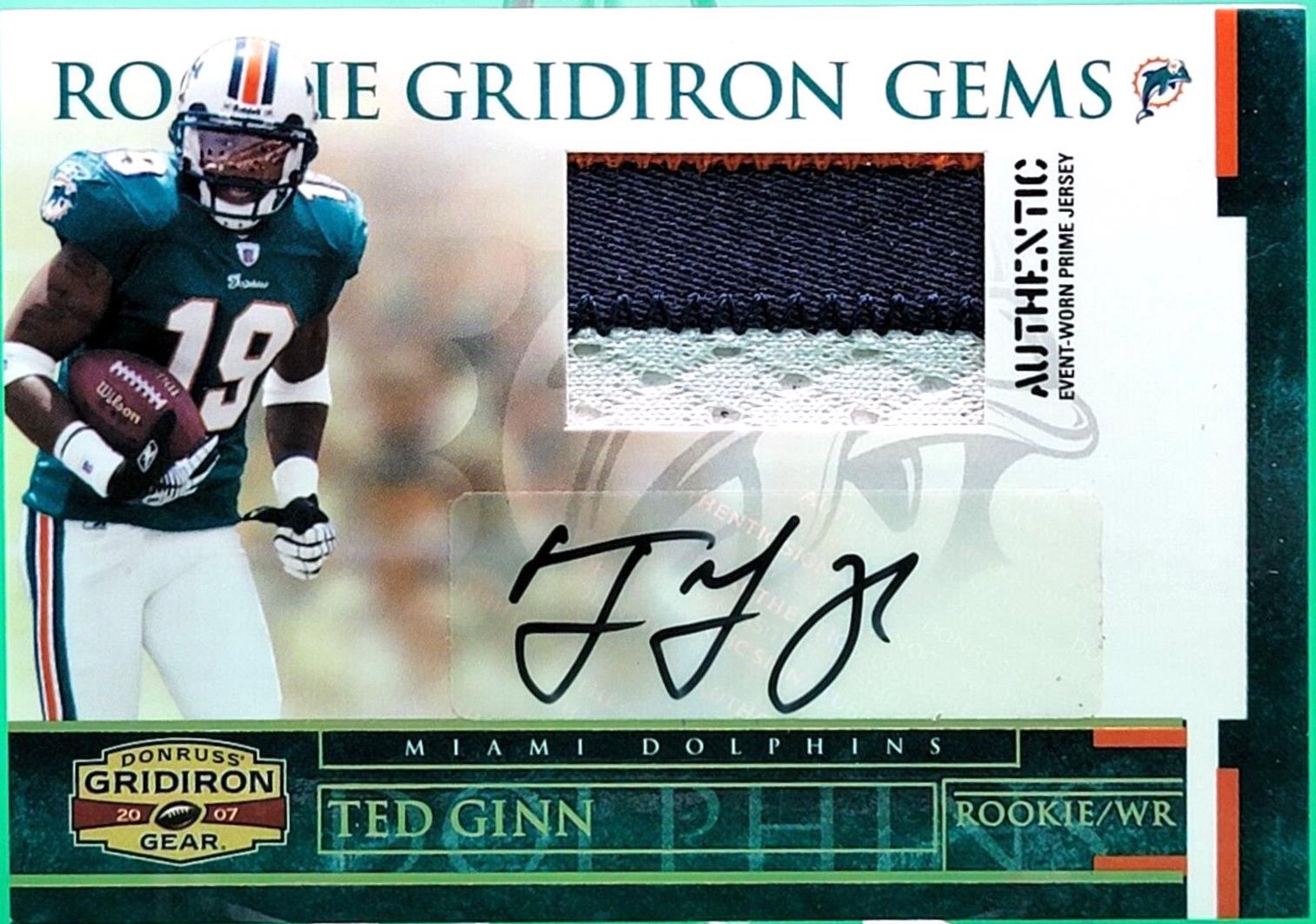 Ted Ginn Jr. [Rookie Jersey Prime Autograph] #206
