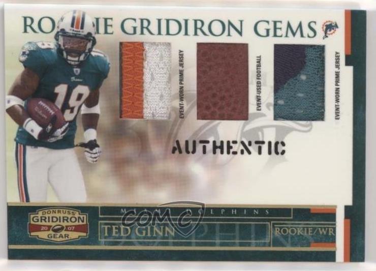 Ted Ginn Jr. [Rookie Jersey Trios Prime] #206