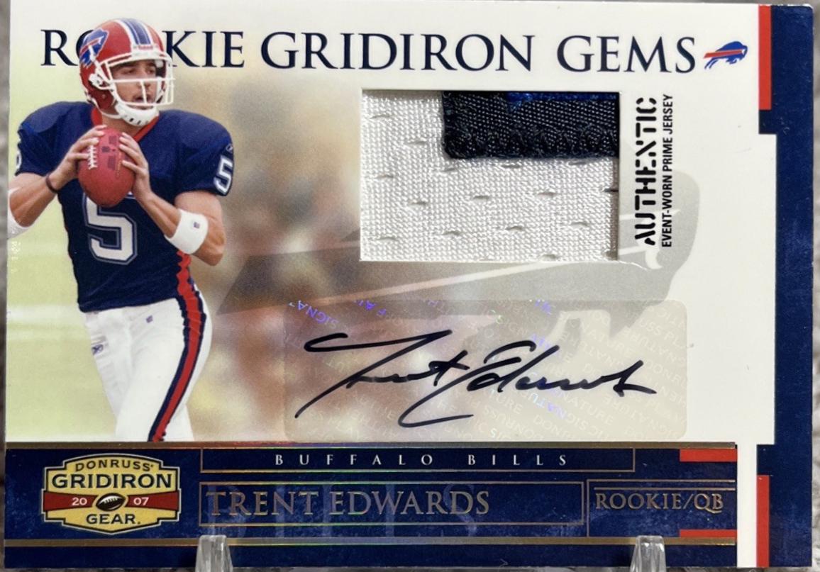 Trent Edwards [Rookie Jersey Prime Autograph] #211