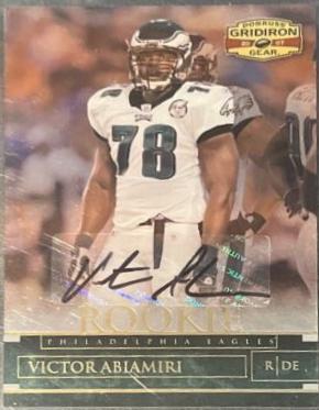 Victor Abiamiri [Autograph Gold Holofoil] #199