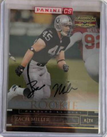 Zach Miller [Autograph Gold Holofoil] #200