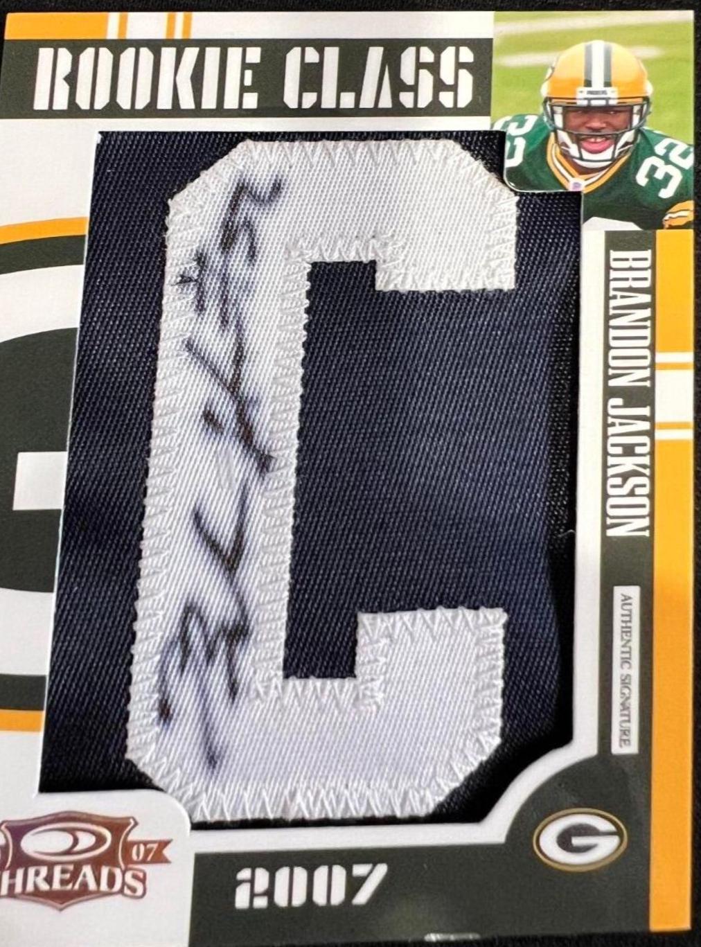 Brandon Jackson [Letter Patch Autograph] #266
