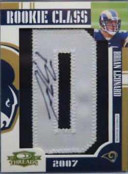Brian Leonard [Letter Patch Autograph] #261