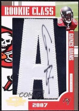 Gaines Adams [Letter Patch Autograph] #280