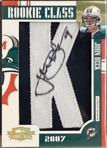 John Beck [Letter Patch Autograph] #270