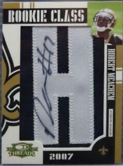 Robert Meachem [Letter Patch Autograph] #273