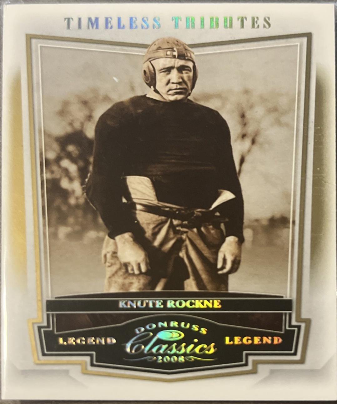 Knute Rockne [Timeless Tributes Gold] #102