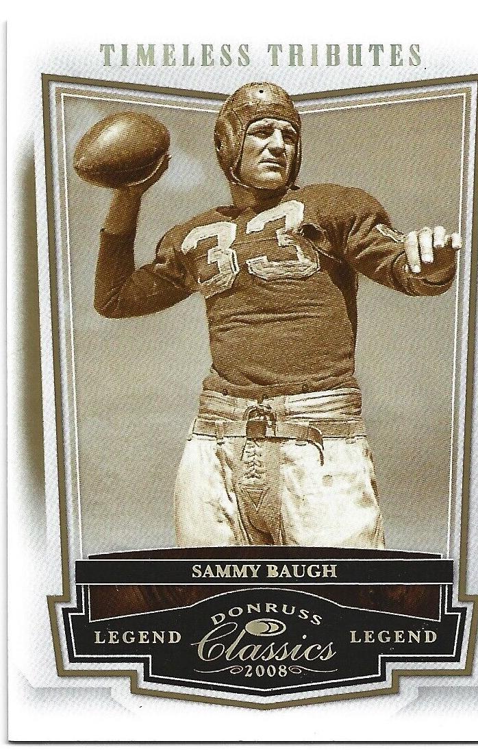Sammy Baugh [Timeless Tributes Gold] #104