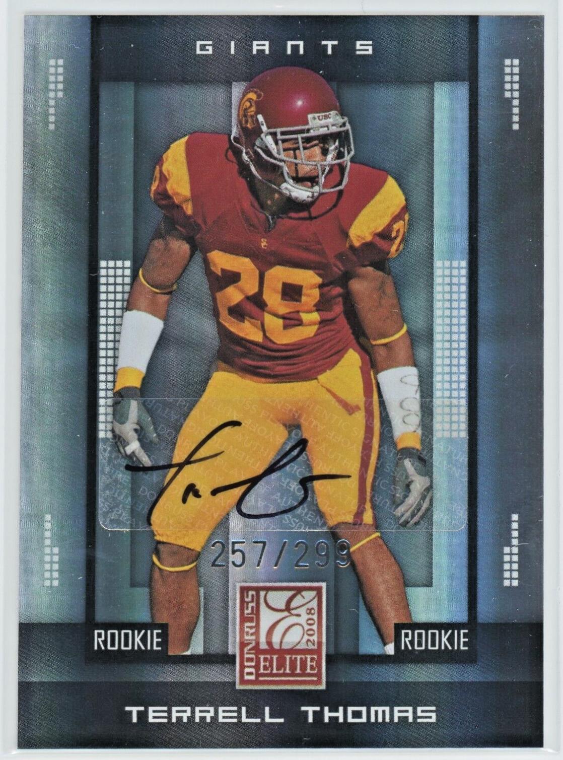 Terrell Thomas [Autograph] #199