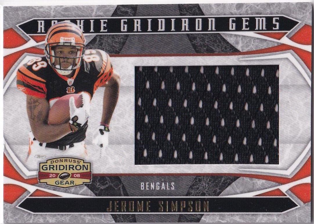 Jerome Simpson [Gridiron Gems Jersey] #219