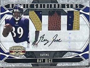 Ray Rice [Gridiron Gems Jersey Trios Autograph Prime] #232