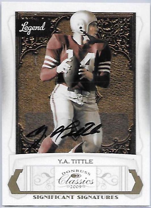 Y.A. Tittle [Significant Signatures Platinum] #150