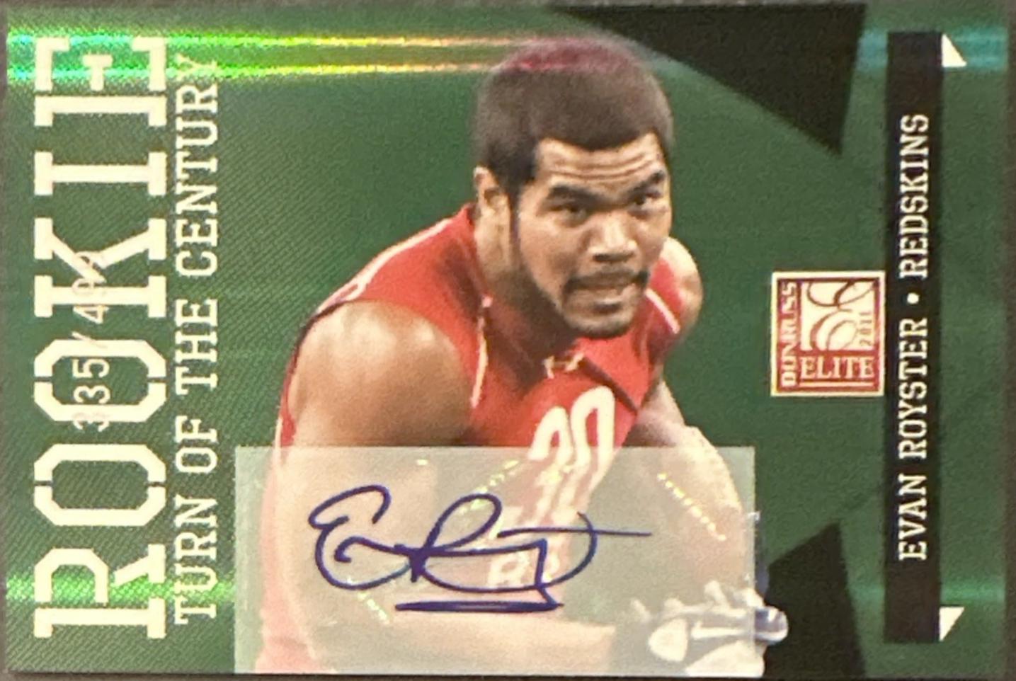 Evan Royster [Turn of the Century Autograph] #140