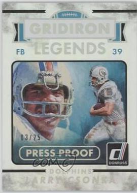 Larry Csonka [Press Proof Silver] #297