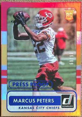 Marcus Peters [Press Proof Blue] #196