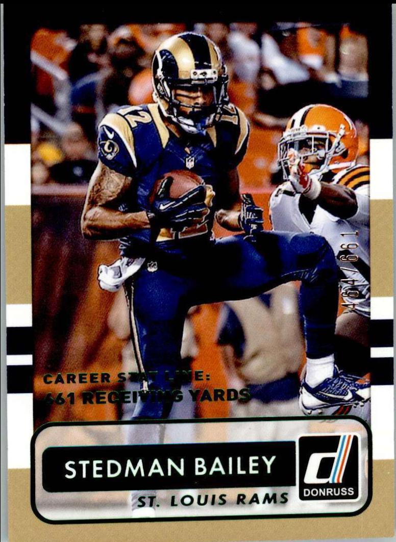 Stedman Bailey [Career Stat Line] #120