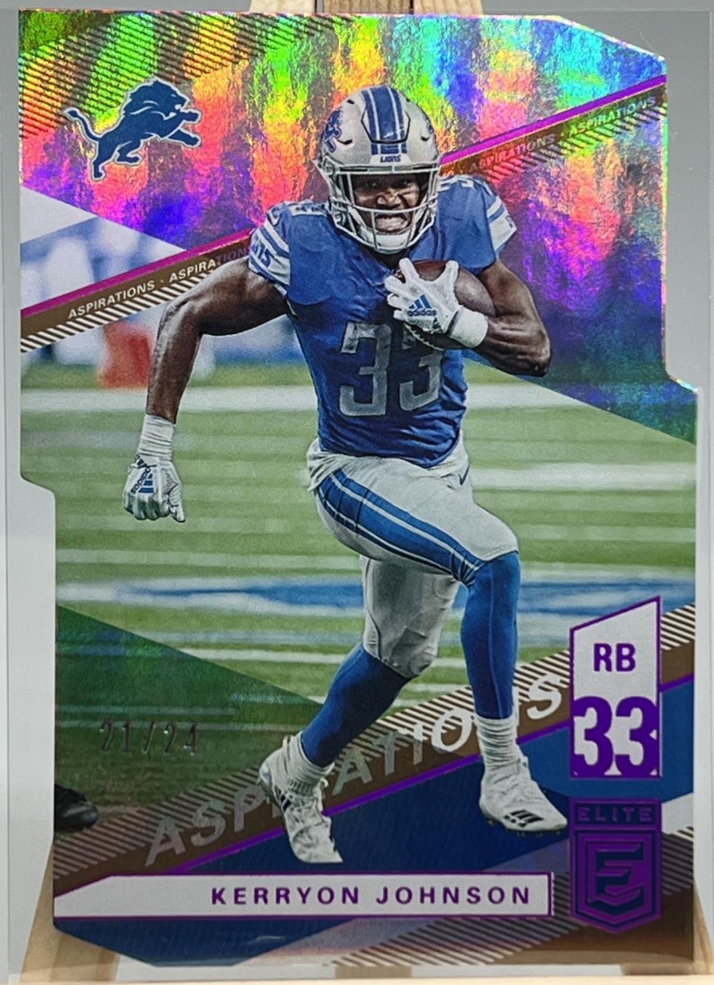 Kerryon Johnson [Aspirations Die Cut] #62