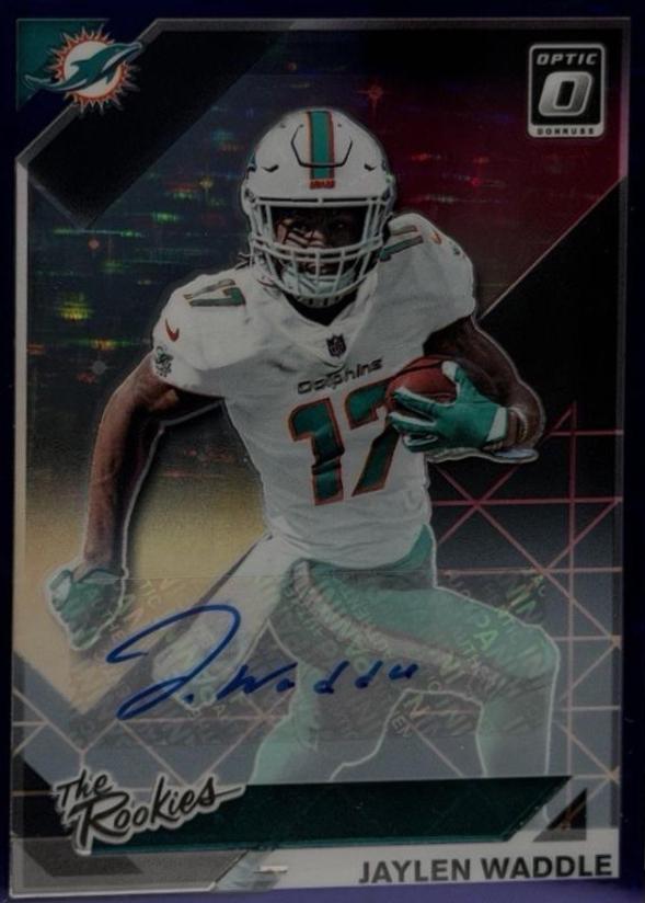 Jaylen Waddle [Autograph Purple Stars] #TR-8