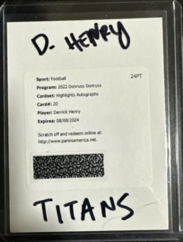 Derrick Henry [Autograph] #H-DH