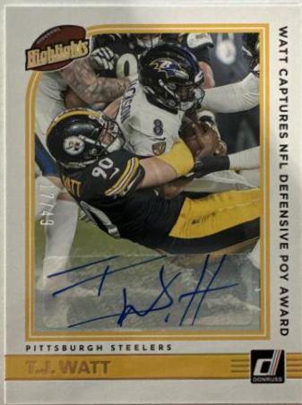 T. J. Watt [Autograph] #H-TW