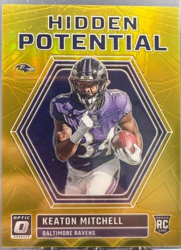 Keaton Mitchell [Gold] #HP-KM