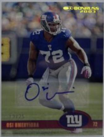 Osi Umenyiora [Autograph] #26