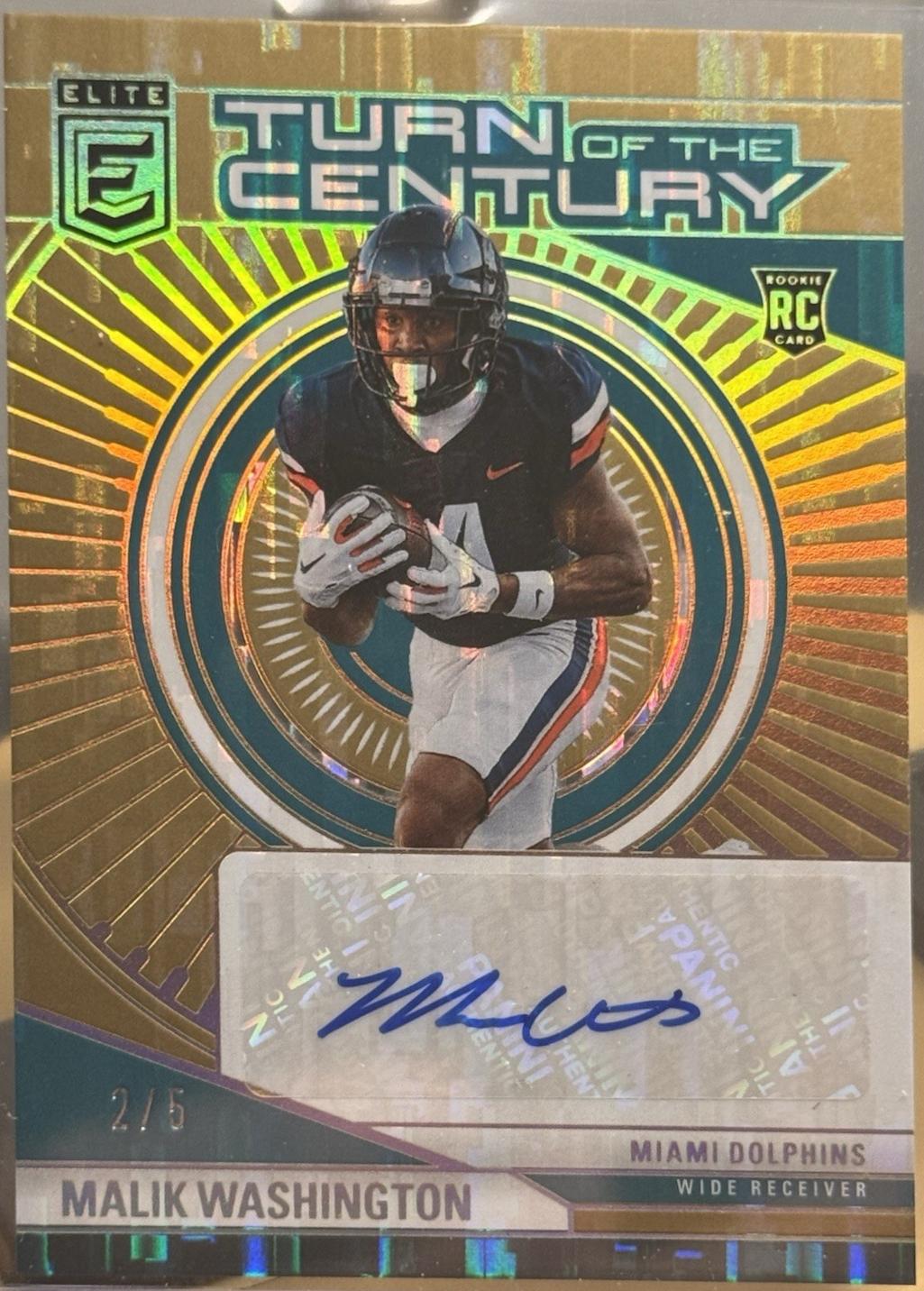 Malik Washington [Gold] #TCA-MWA