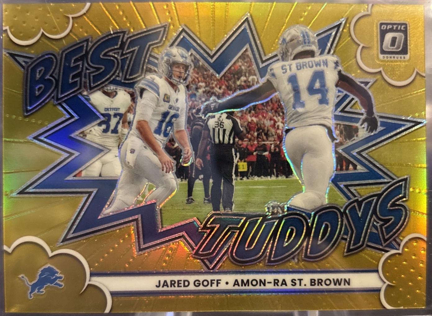 Amon-Ra St. Brown / Jared Goff [Gold] #9