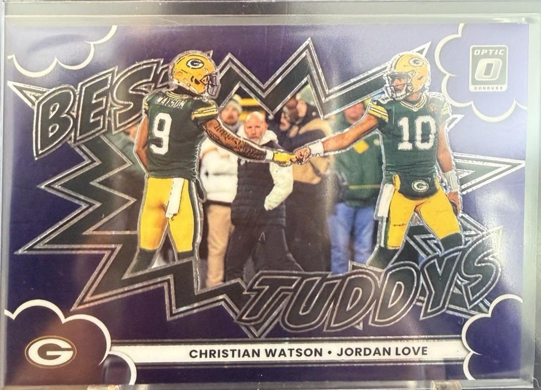 Christian Watson / Jordan Love [Purple Stars] #14