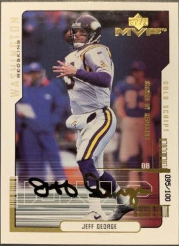 Jeff George [Gold Script] #92