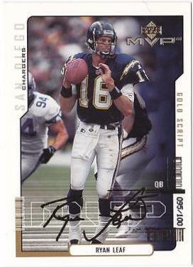 Ryan Leaf [Gold Script] #150