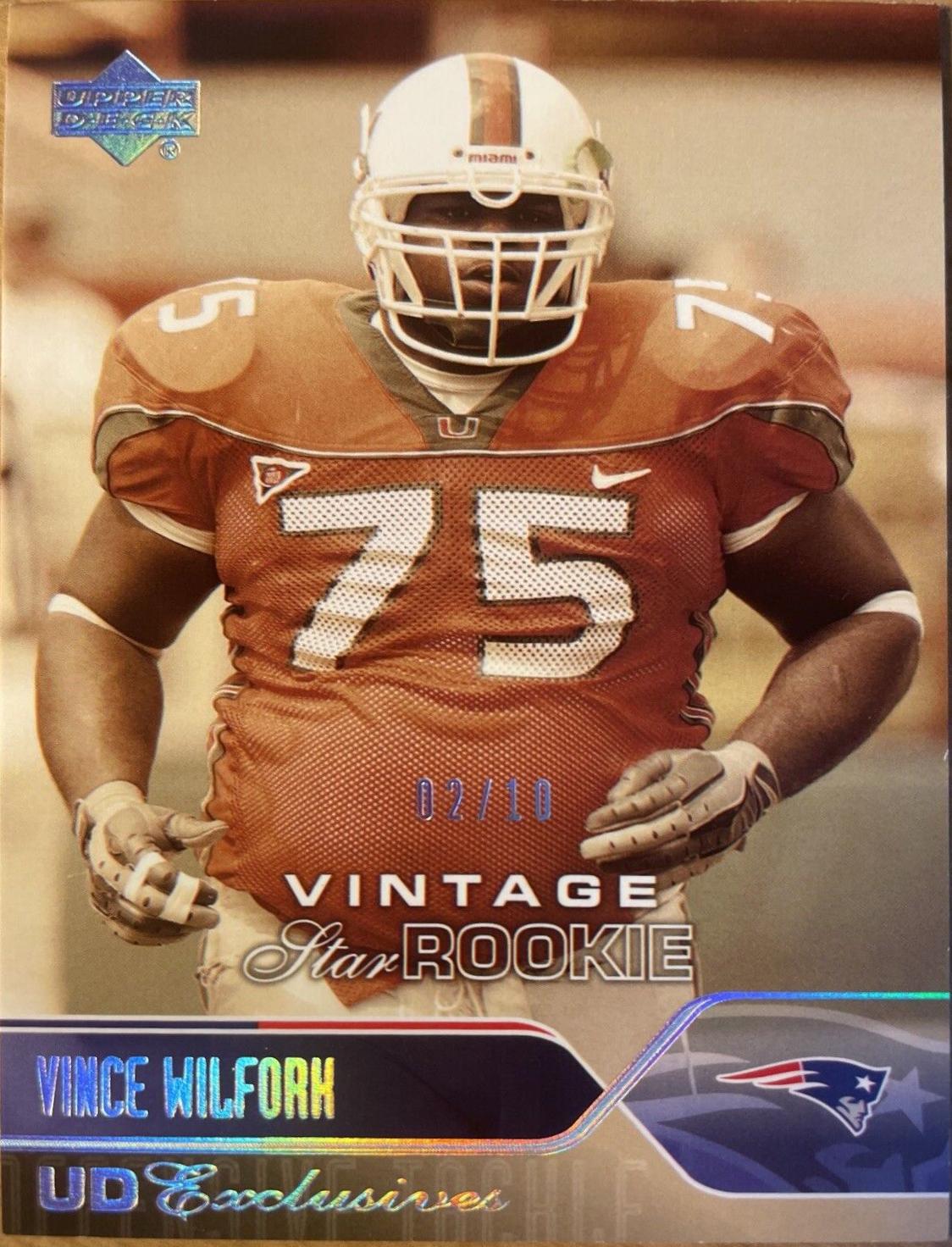 Vince Wilfork [UD Exclusives Vintage] #229