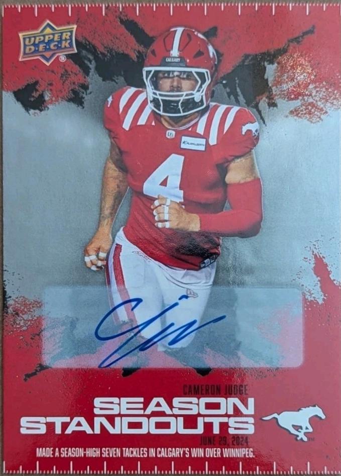 Cameron Judge [Season Standouts Autograph] #83